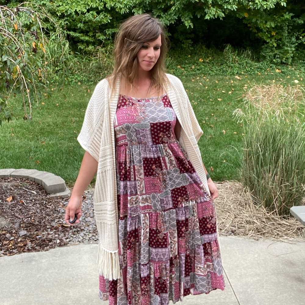 Day to Day by Blu Pepper Pink Paisley Dress M